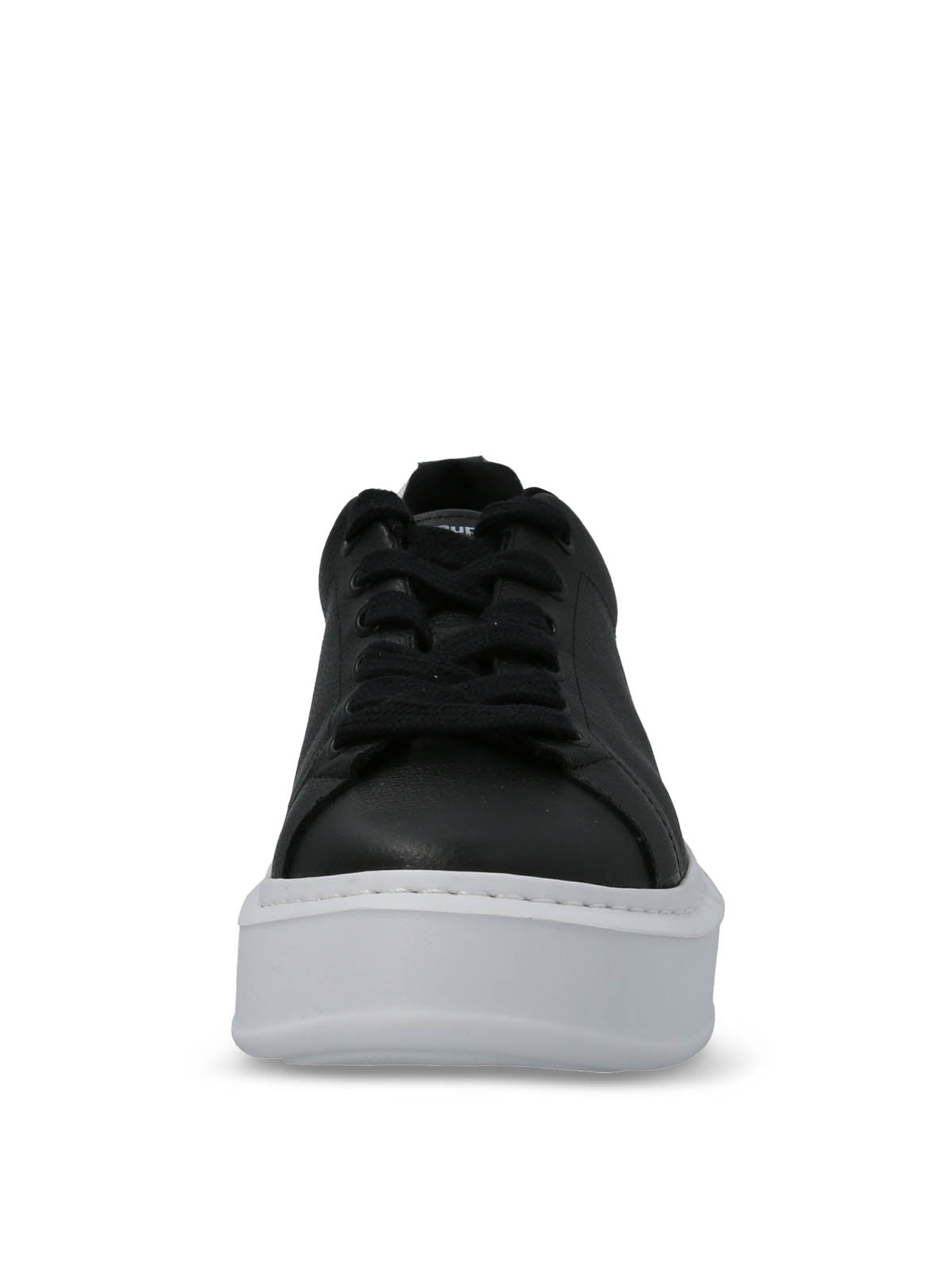 Zapatilla Cuero Mujer Badajoz Negra