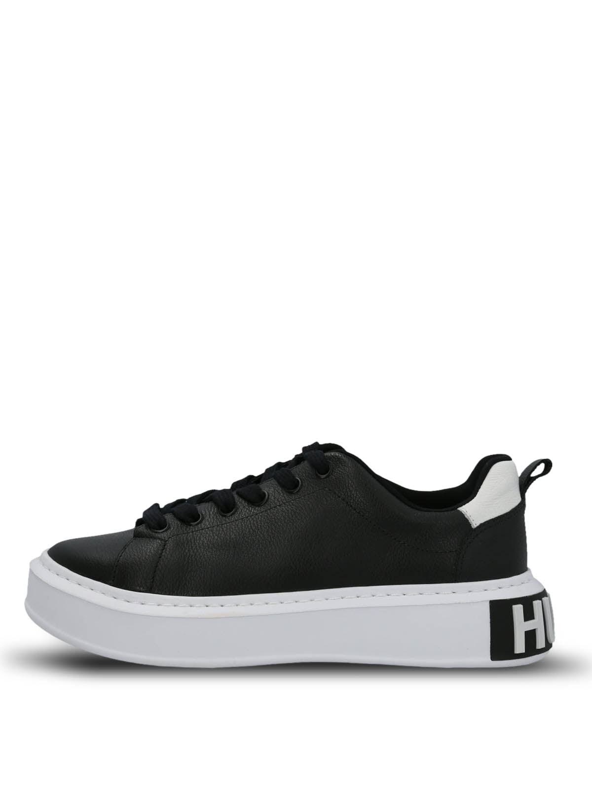 Zapatilla Cuero Mujer Badajoz Negra