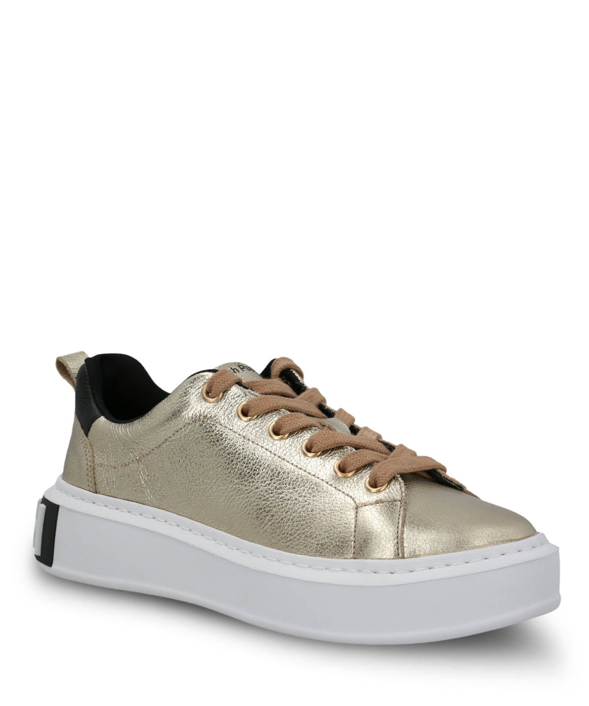 Zapatilla Cuero Mujer Badajoz Dorada