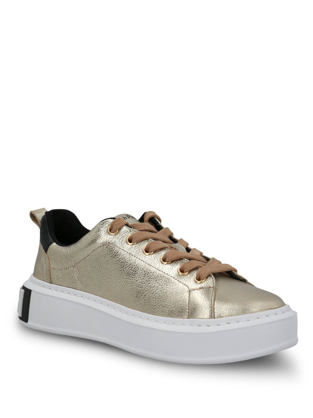 Zapatilla Cuero Mujer Badajoz Dorada