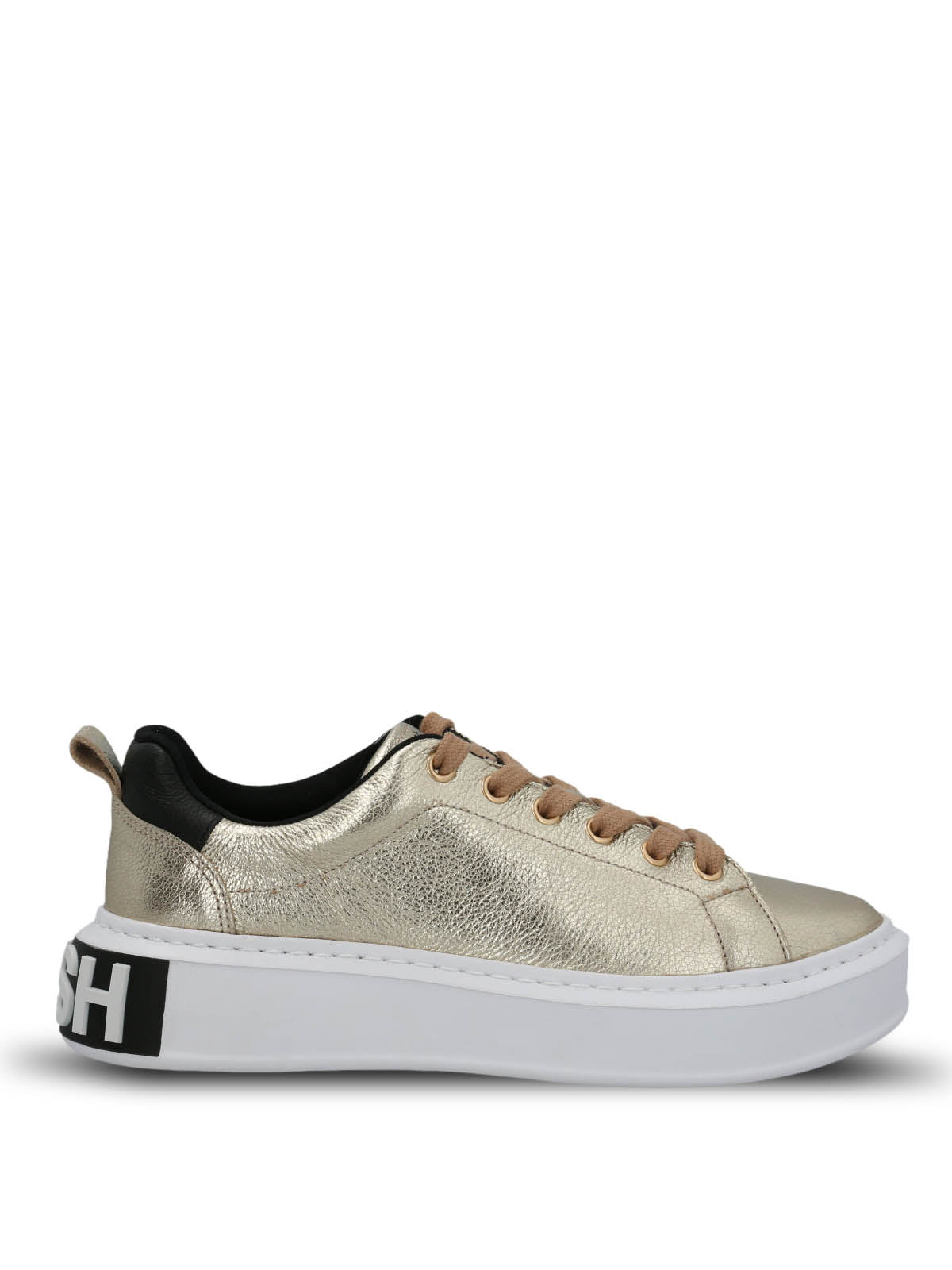 Zapatilla Cuero Mujer Badajoz Dorada