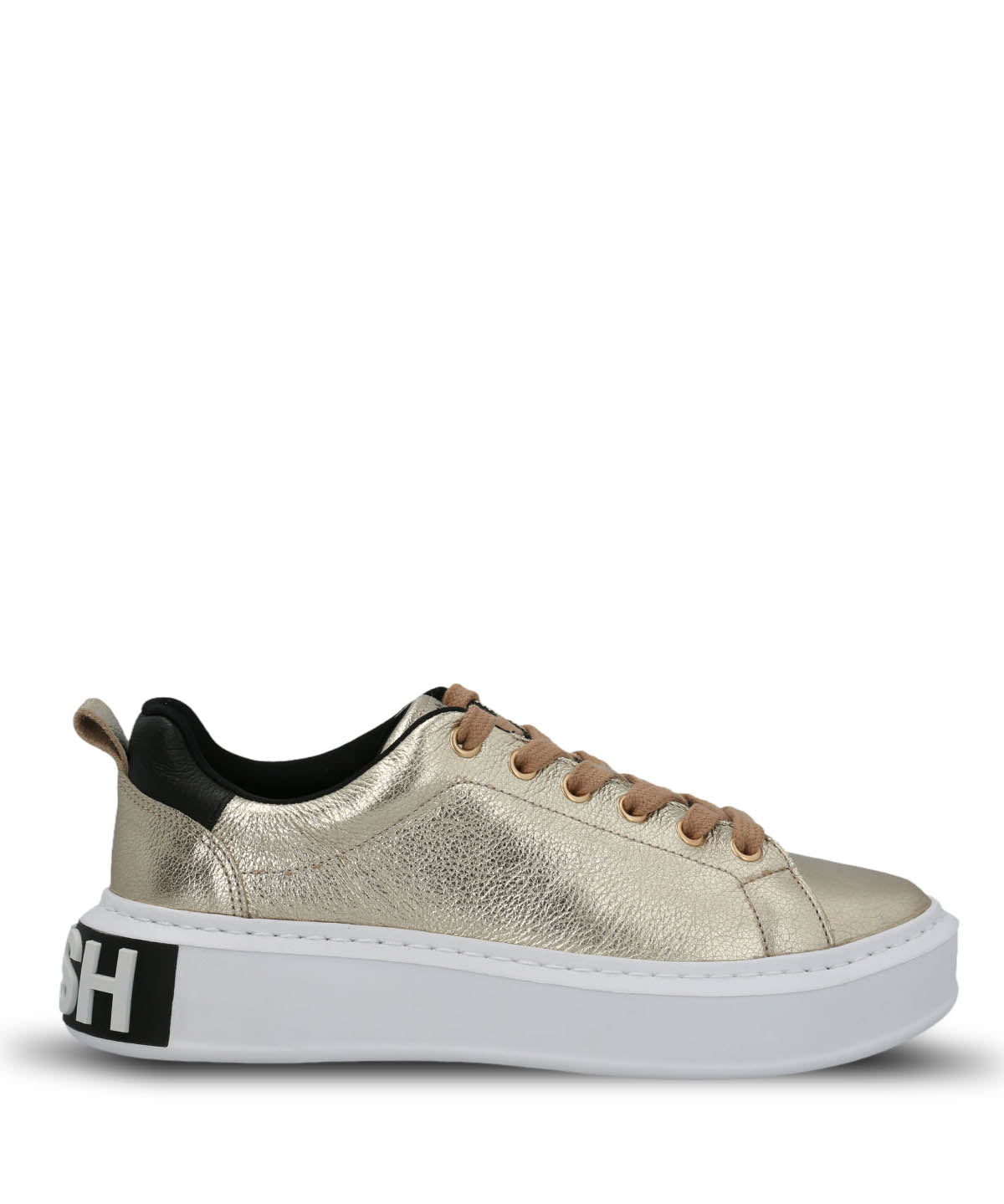 Zapatilla Cuero Mujer Badajoz Dorada