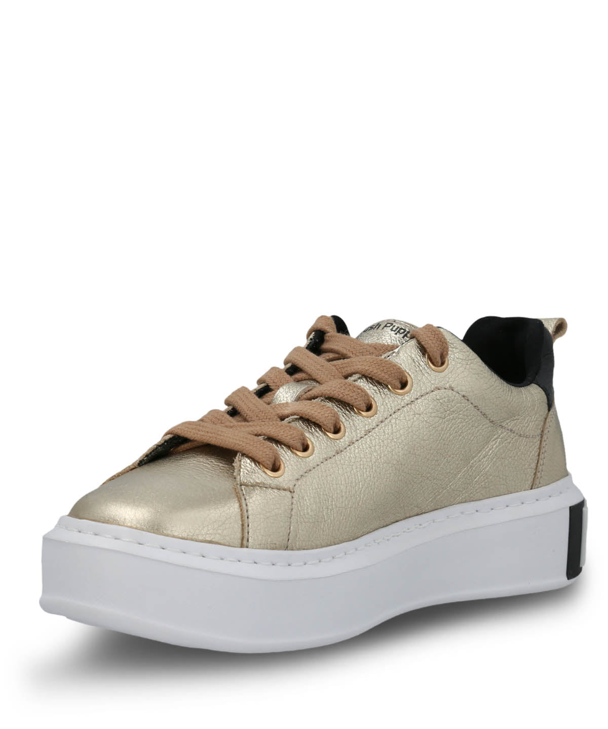 Zapatilla Cuero Mujer Badajoz Dorada