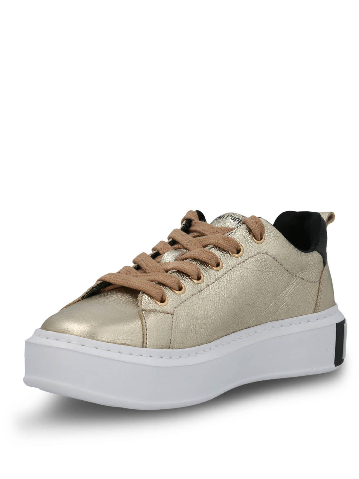 Zapatilla Cuero Mujer Badajoz Dorada