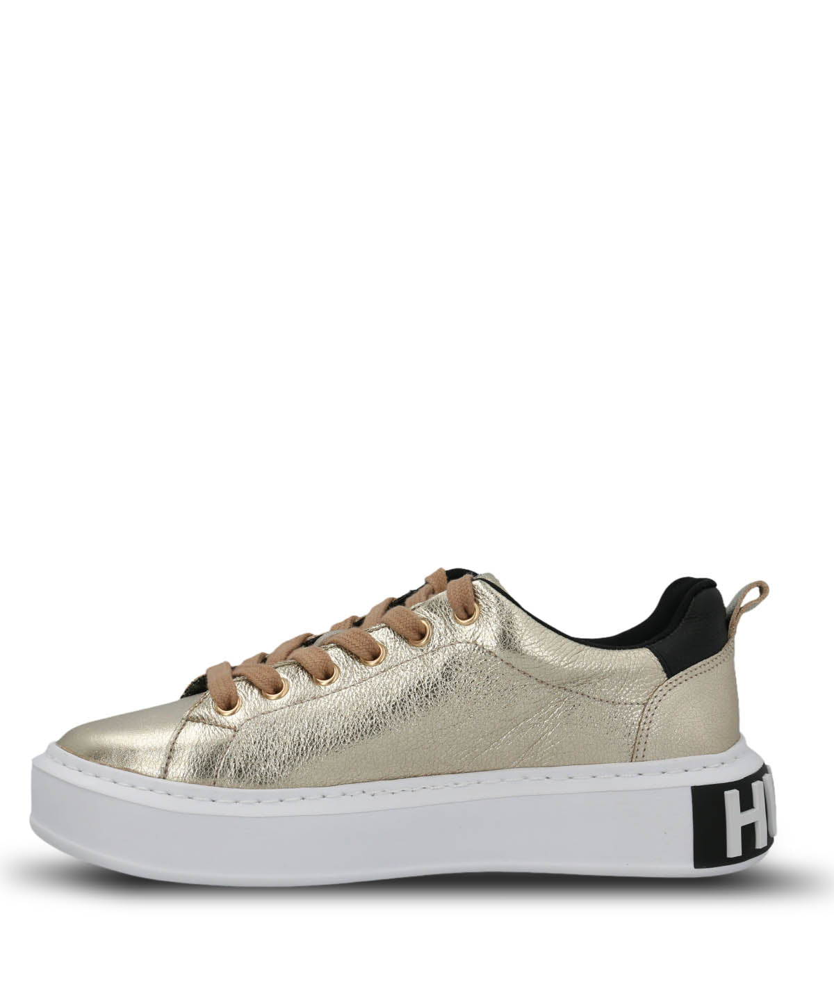 Zapatilla Cuero Mujer Badajoz Dorada