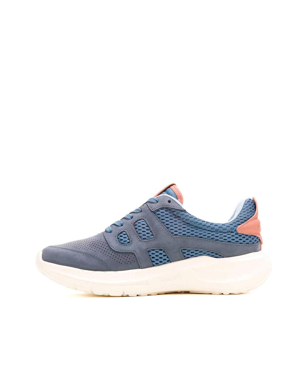 Zapatilla Cuero Mujer Seventy8 Lthr Runner Azul Hush