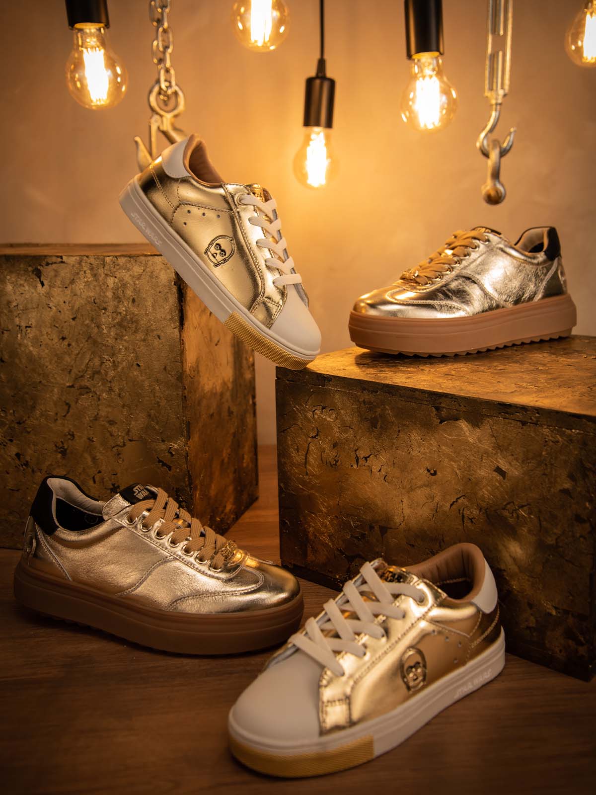 Zapatilla Mujer Star Wars C-3Po Dorado | Hush Puppies