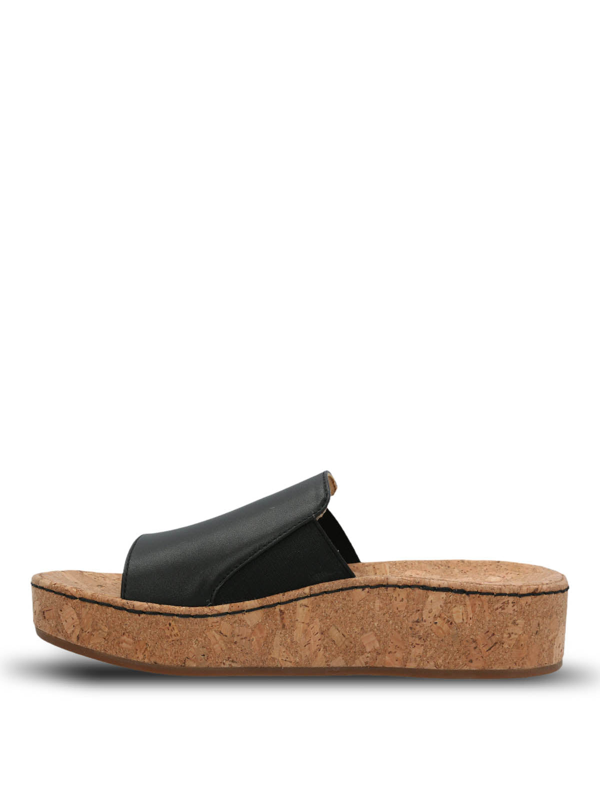 Sandalia Cuero Mujer Corla Negra Hush Puppies