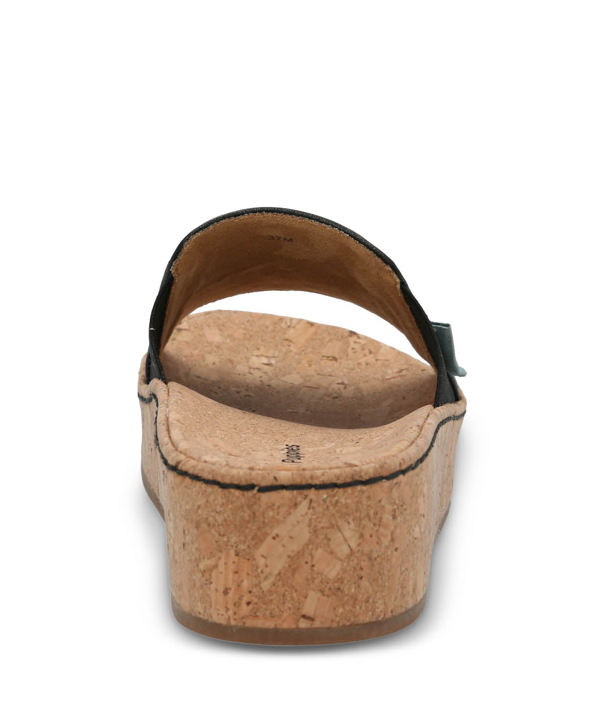 Sandalia Cuero Mujer Corla Negra Hush Puppies