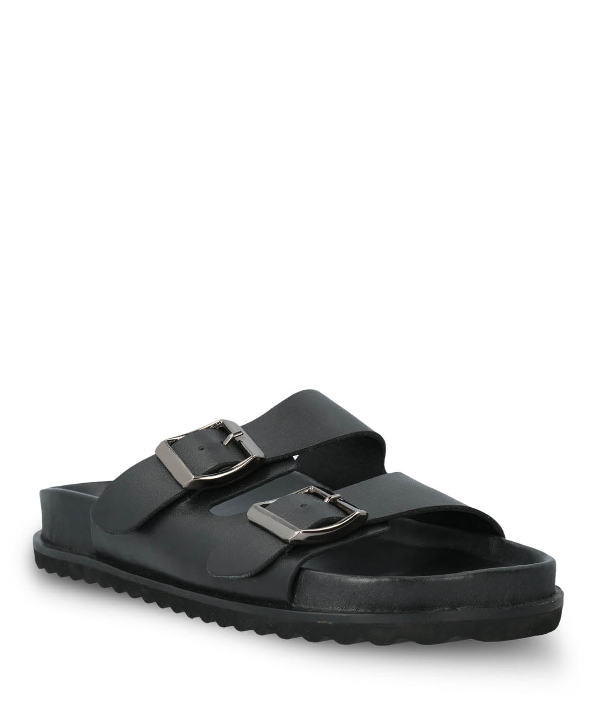 Sandalia Cuero Mujer Varana Negra Hush Puppies | Hush Puppies