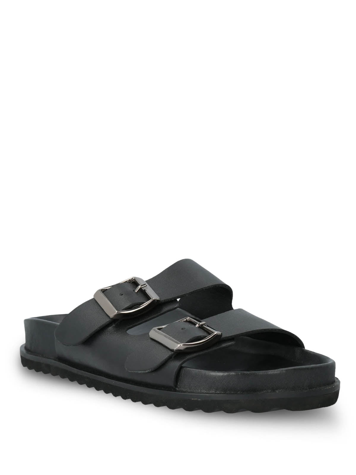 Sandalia Cuero Mujer Varana Negra Hush Puppies | Hush Puppies