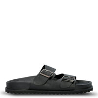 Sandalia Cuero Mujer Varana Negra Hush Puppies | Hush Puppies