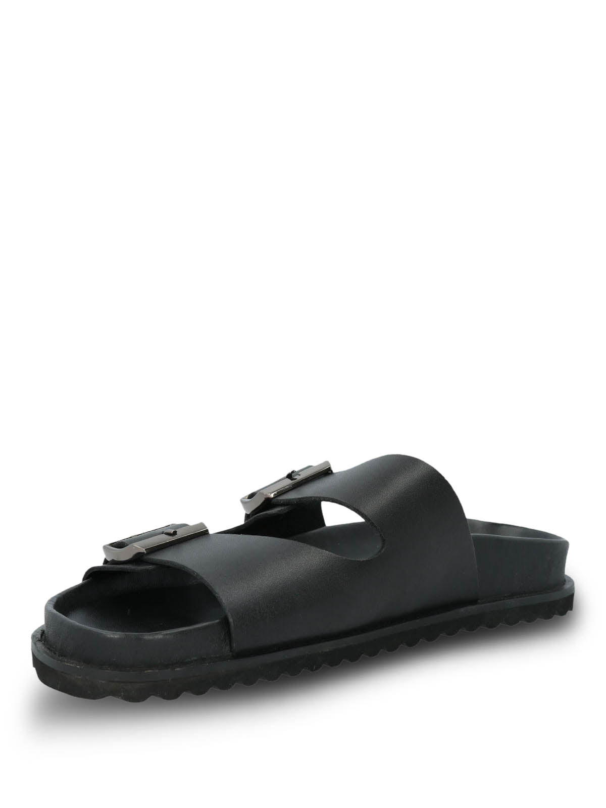 Sandalia Cuero Mujer Varana Negra Hush Puppies | Hush Puppies