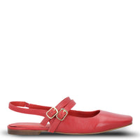 Ballerina Cuero Mujer Clementine Roja Hush Puppies