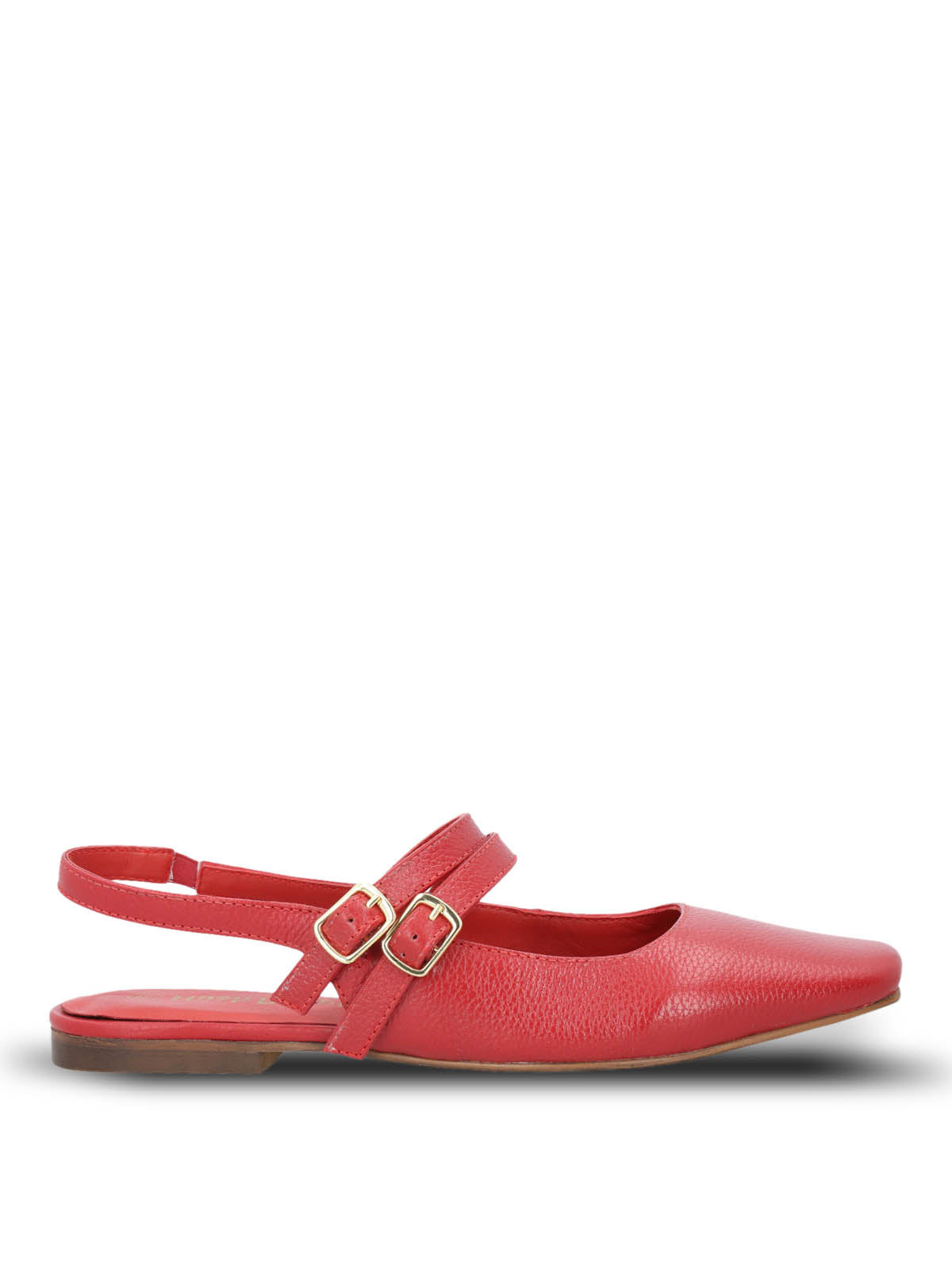Ballerina Cuero Mujer Clementine Roja Hush Puppies