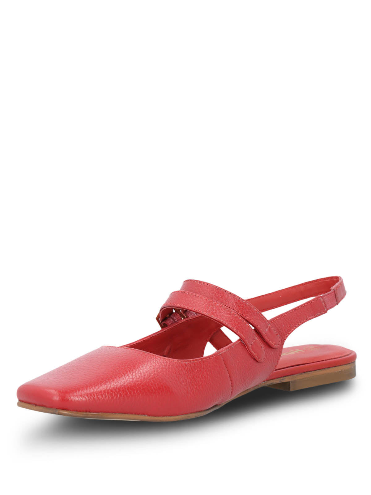 Ballerina Cuero Mujer Clementine Roja Hush Puppies