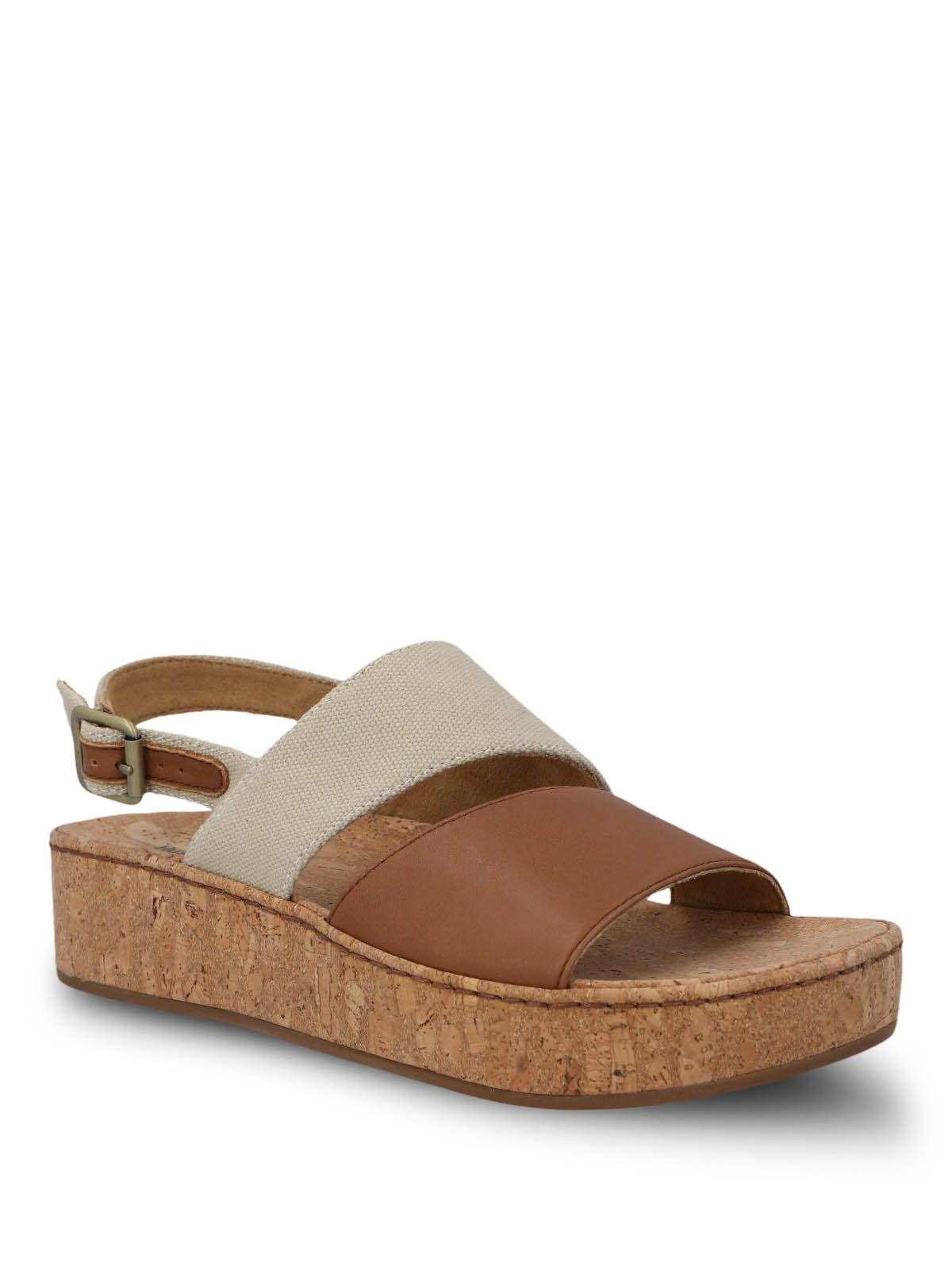 Sandalia Cuero Mujer Lucille Café Hush Puppies