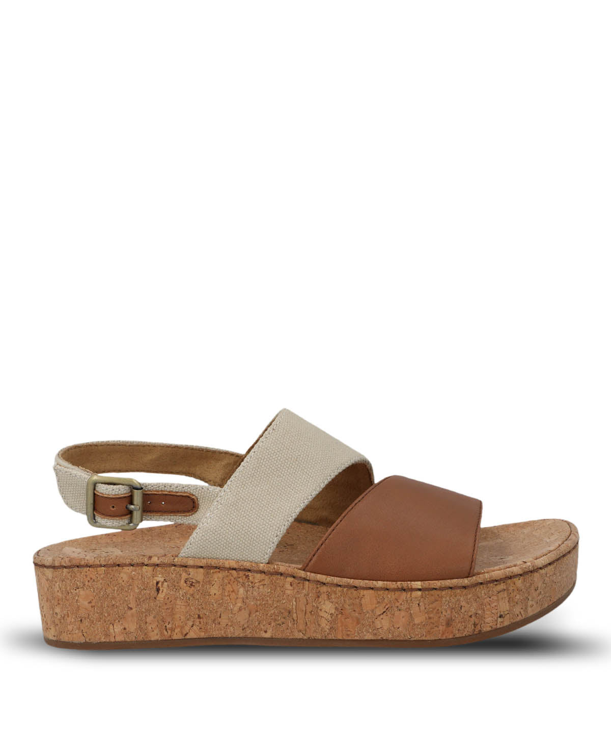 Sandalia Cuero Mujer Lucille Café Hush Puppies