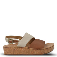 Sandalia Cuero Mujer Lucille Café Hush Puppies