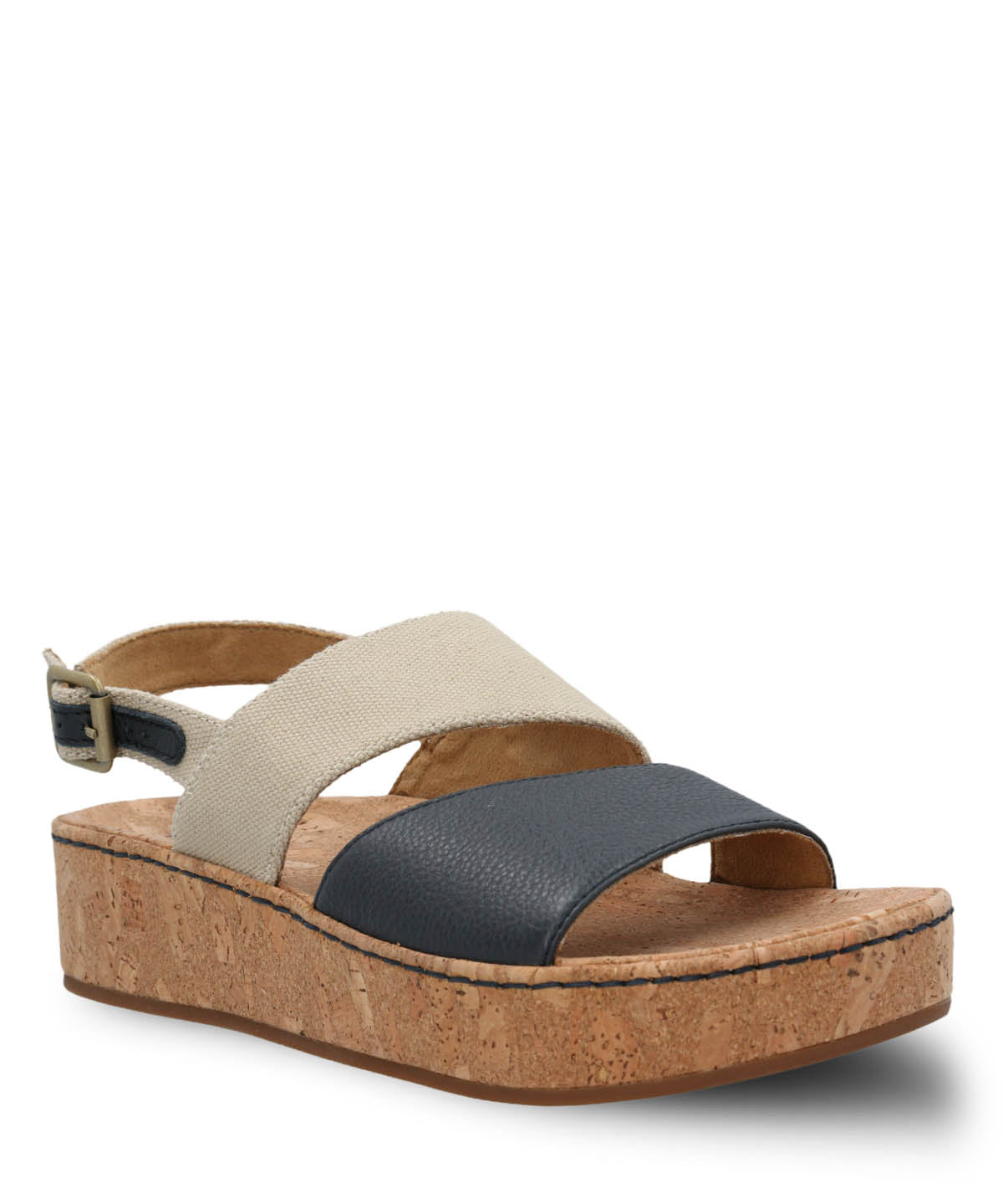 Sandalia Cuero Mujer Lucille Azul Hush Puppies | Hush Puppies