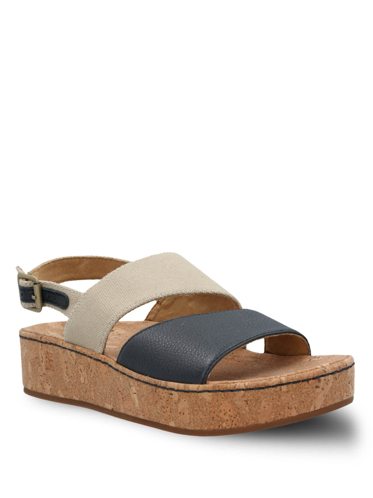 Sandalia Cuero Mujer Lucille Azul Hush Puppies | Hush Puppies