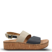 Sandalia Cuero Mujer Lucille Azul Hush Puppies | Hush Puppies