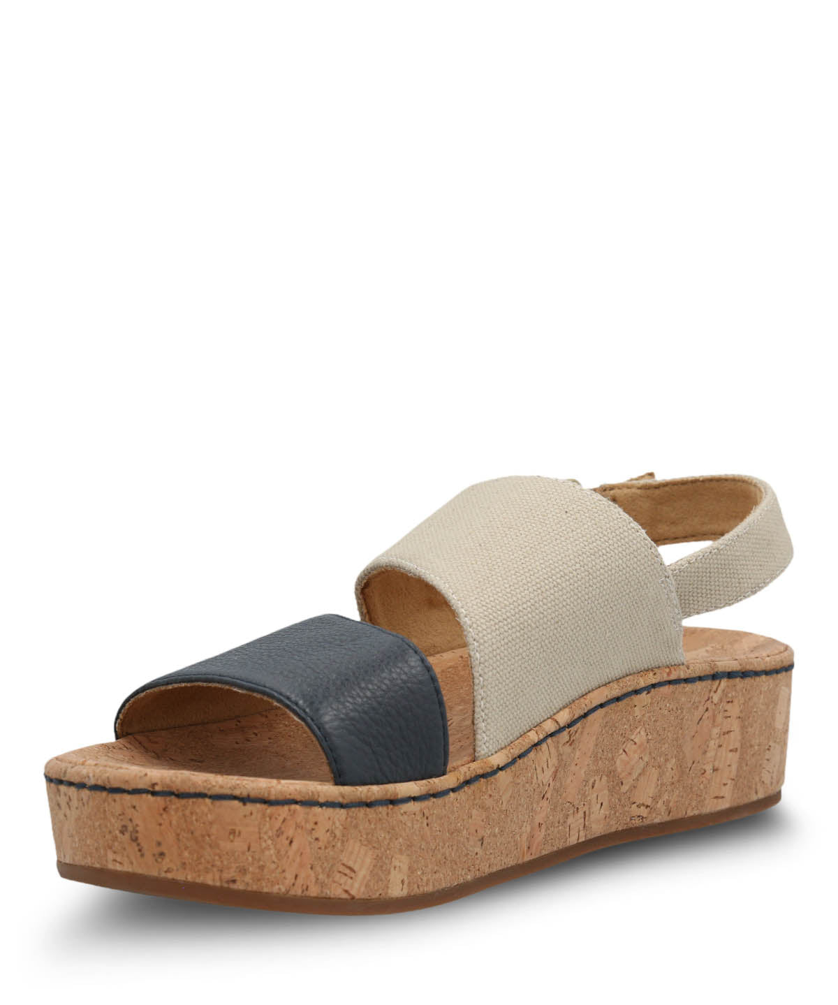 Sandalia Cuero Mujer Lucille Azul Hush Puppies | Hush Puppies
