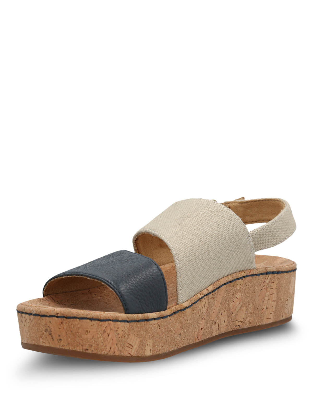 Sandalia Cuero Mujer Lucille Azul Hush Puppies | Hush Puppies