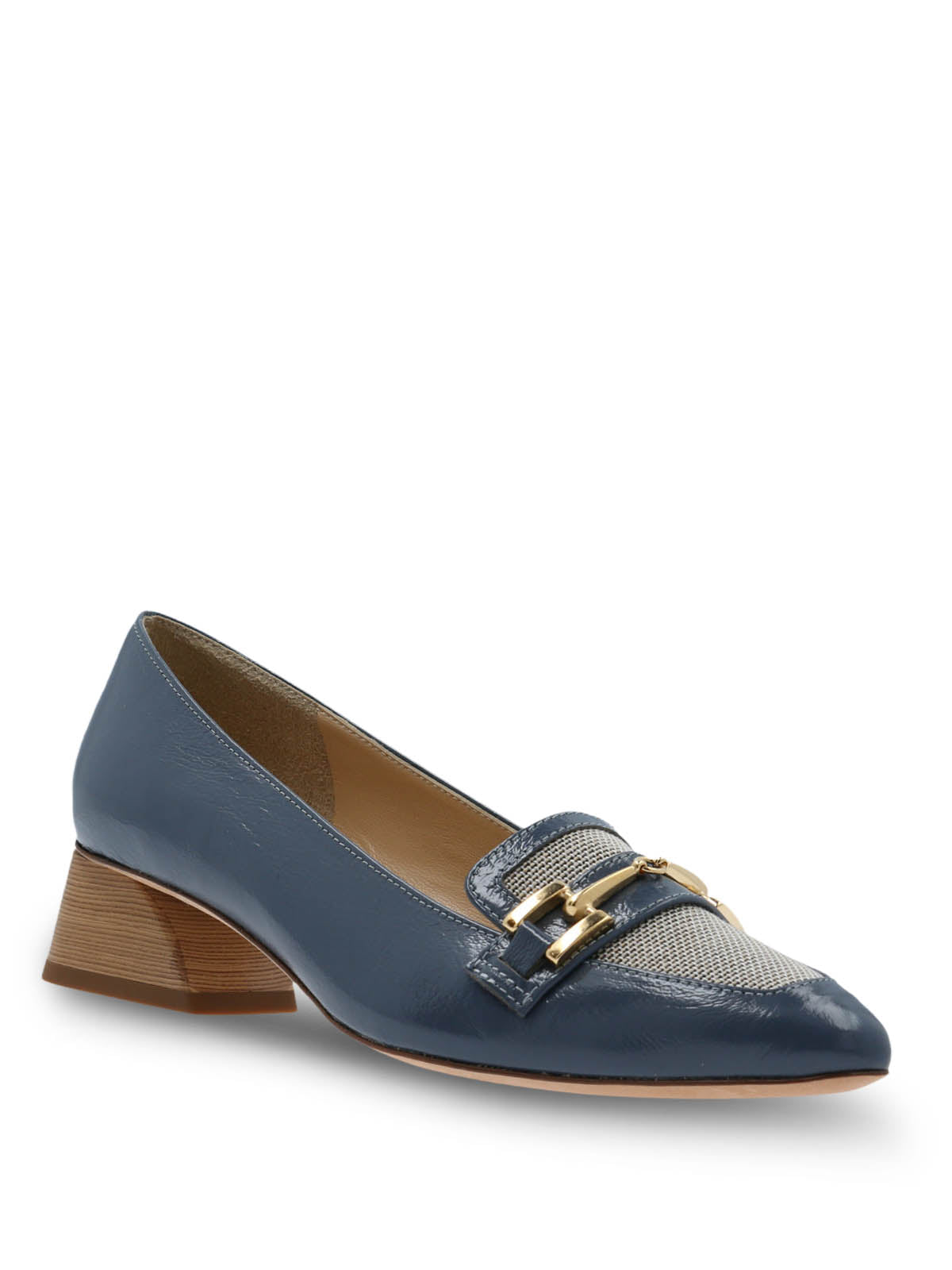 Zapato Brunate Mujer Cuero Bazzano Azul Hush Puppies