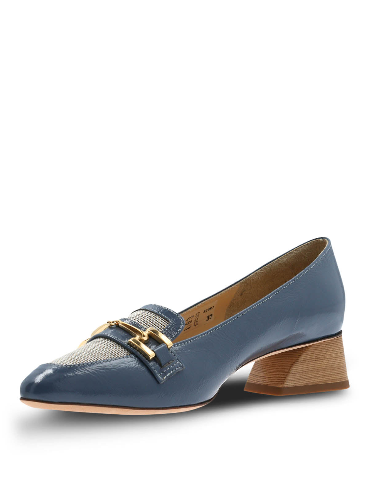 Zapato Brunate Mujer Cuero Bazzano Azul Hush Puppies