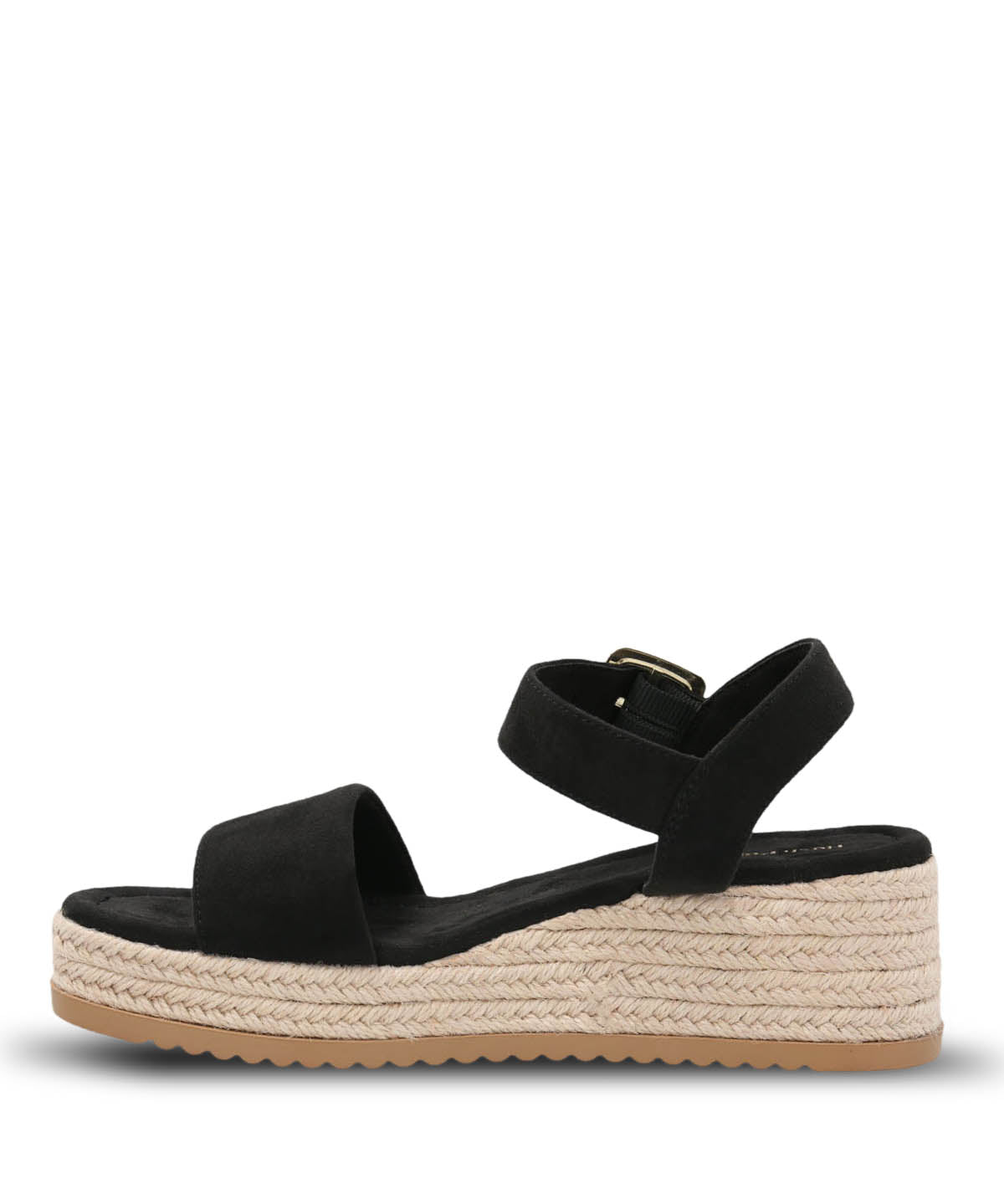 Sandalia Cuero Mujer Lili Negra Hush Puppies