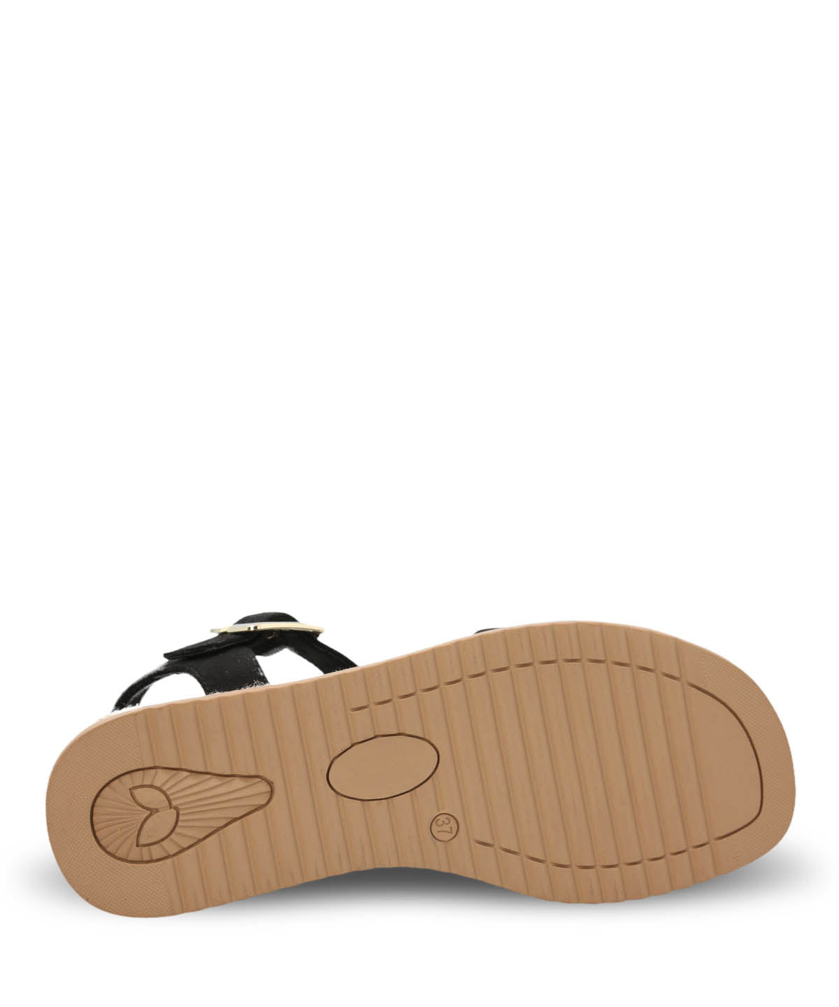 Sandalia Cuero Mujer Lili Negra Hush Puppies