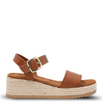 Sandalia Cuero Mujer Lili Cafa Hush Puppies