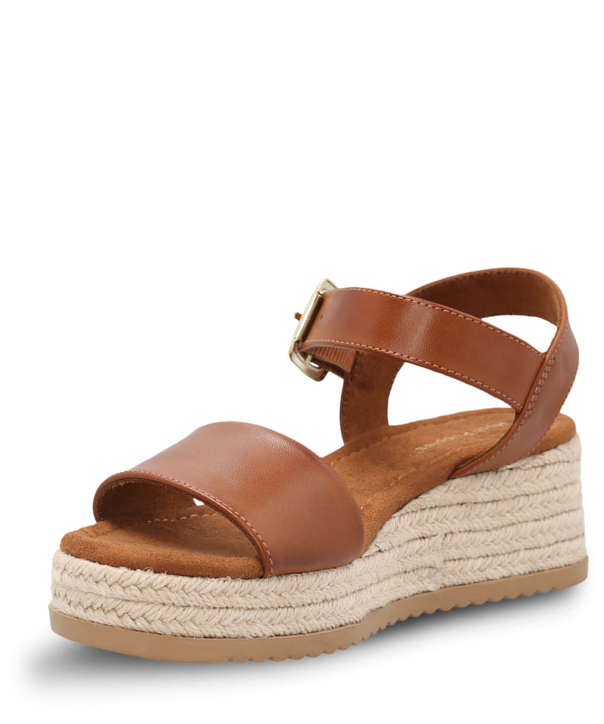 Sandalia Cuero Mujer Lili Cafa Hush Puppies