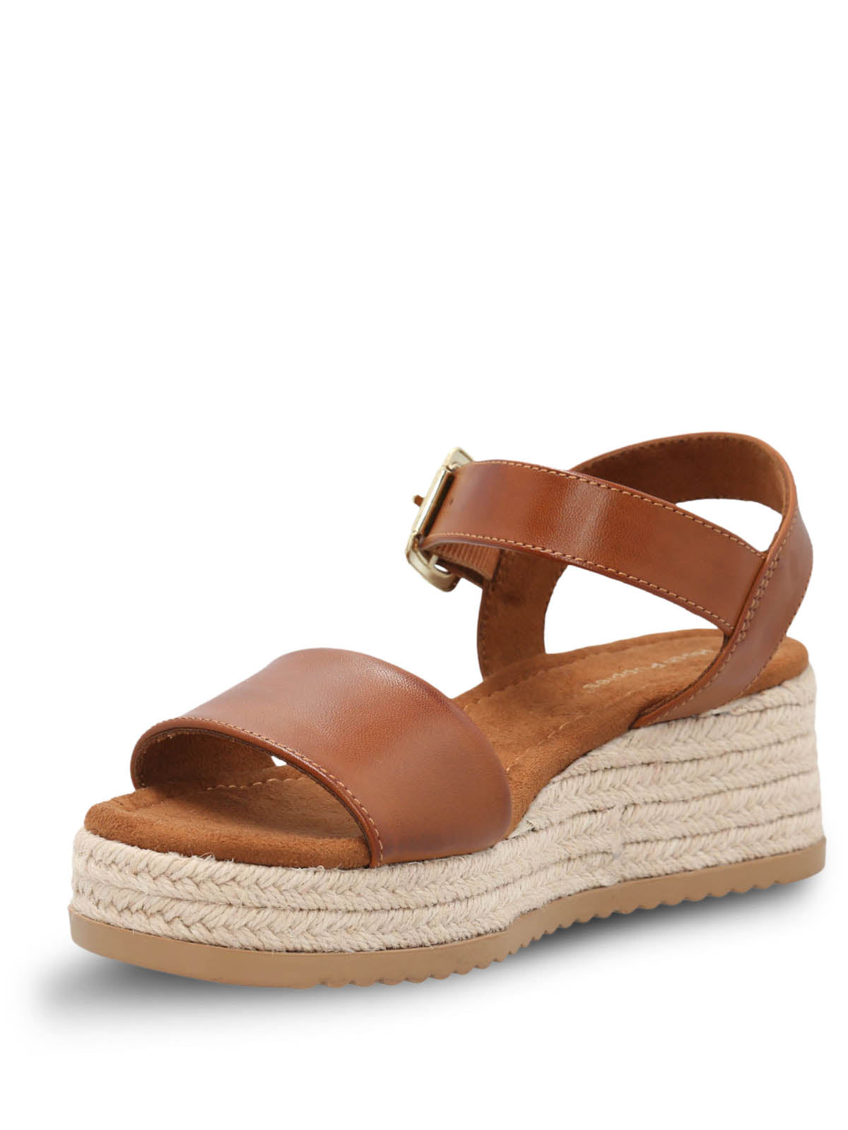 Sandalia Cuero Mujer Lili Cafa Hush Puppies