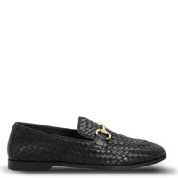 Mocasin Cuero Mujer Feels Negro Hush Puppies