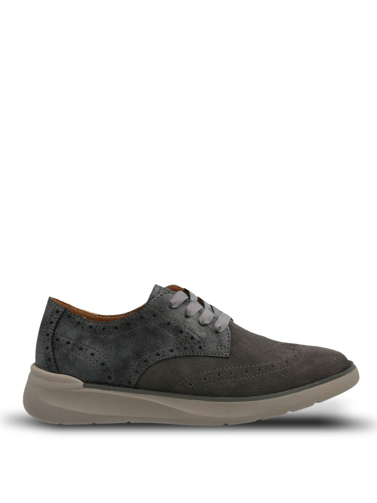 Zapatilla Cuero Mujer Bells Gris Hush Puppies