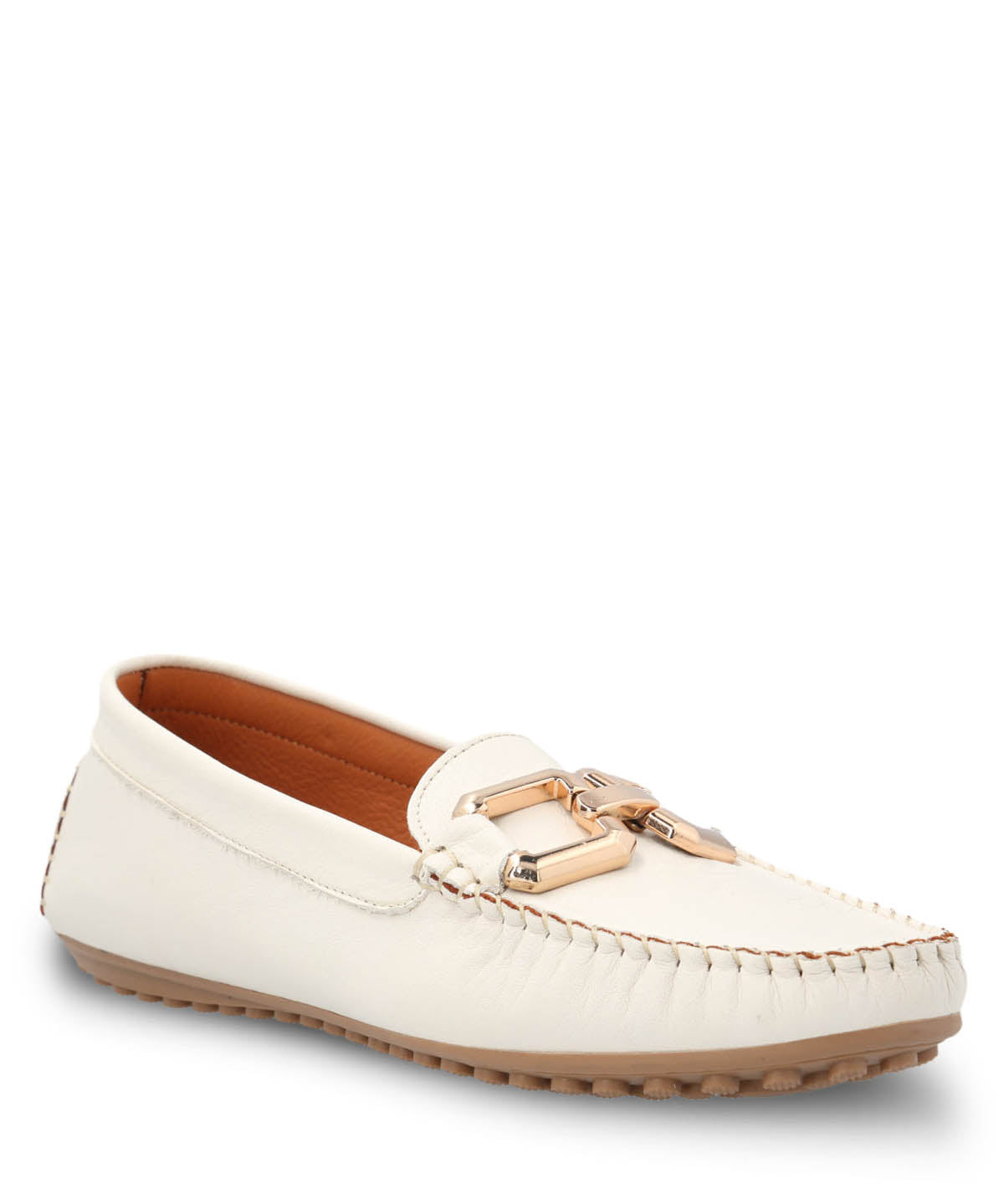 Mocasin Cuero Mujer Rodeo Blanco Hush Puppies | Hush Puppies