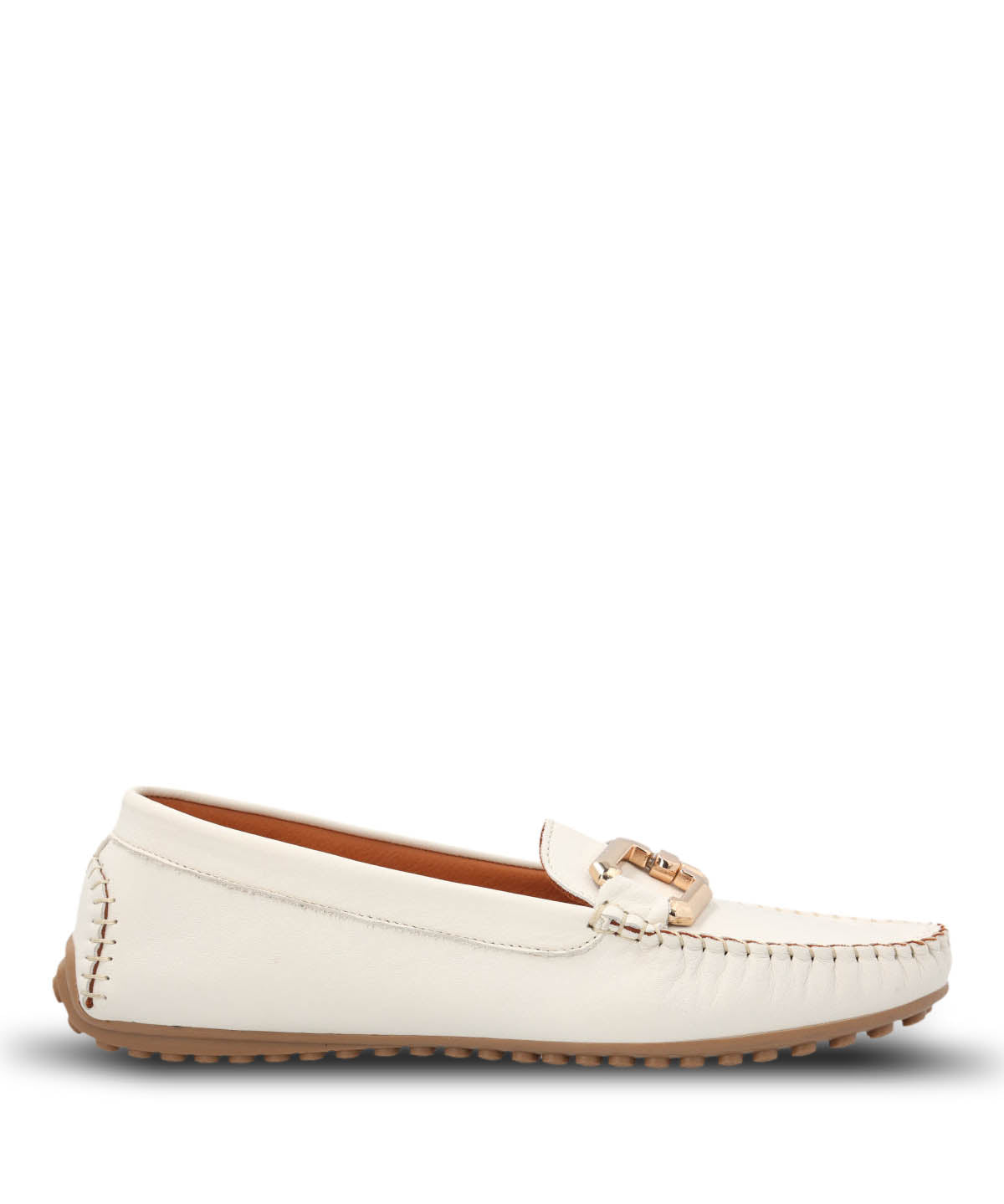 Mocasin Cuero Mujer Rodeo Blanco Hush Puppies | Hush Puppies