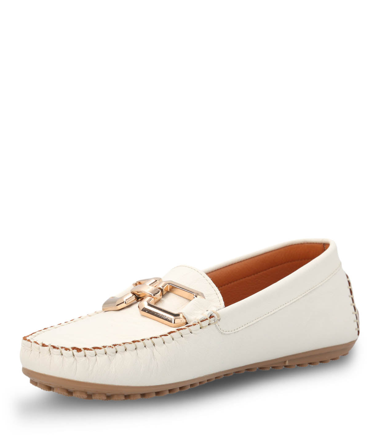 Mocasin Cuero Mujer Rodeo Blanco Hush Puppies | Hush Puppies