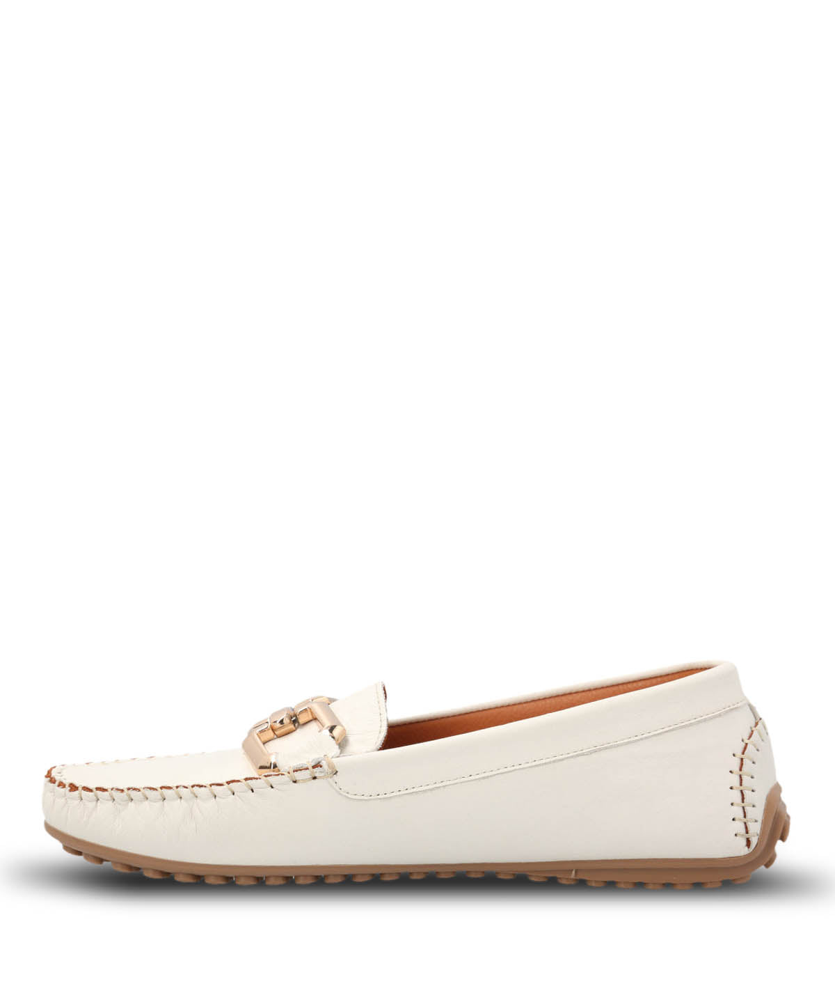 Mocasin Cuero Mujer Rodeo Blanco Hush Puppies | Hush Puppies