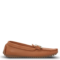 Mocasin Cuero Mujer Rodeo Café Hush Puppies | Hush Puppies