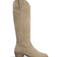 Bota Vaquera Mujer Cuero Andorra Beige Hush Puppies | Hush Puppies