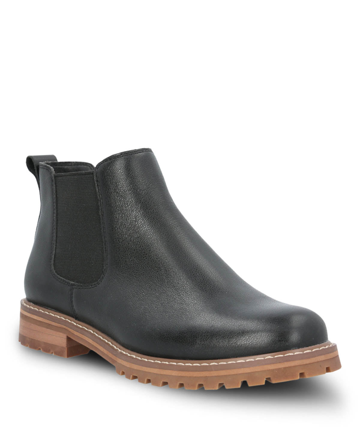 Botin Cuero Mujer Leri Chelsea Negro Hush Puppies