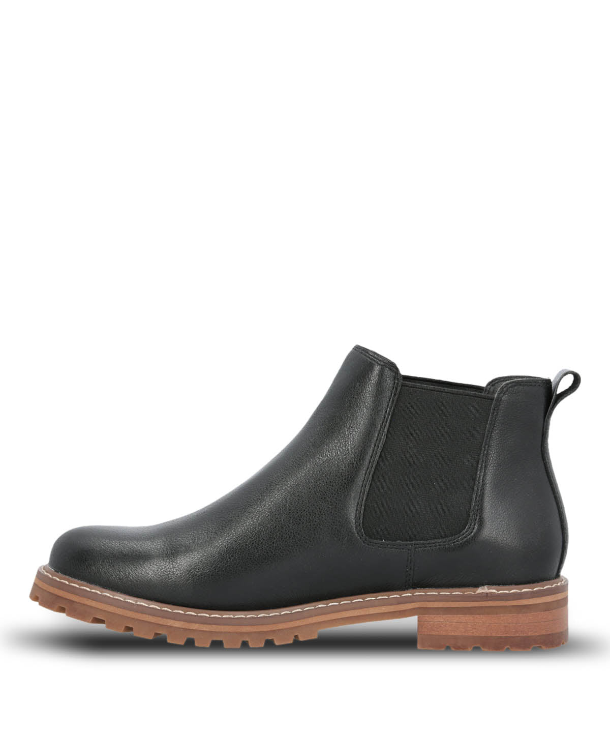 Botin Cuero Mujer Leri Chelsea Negro Hush Puppies