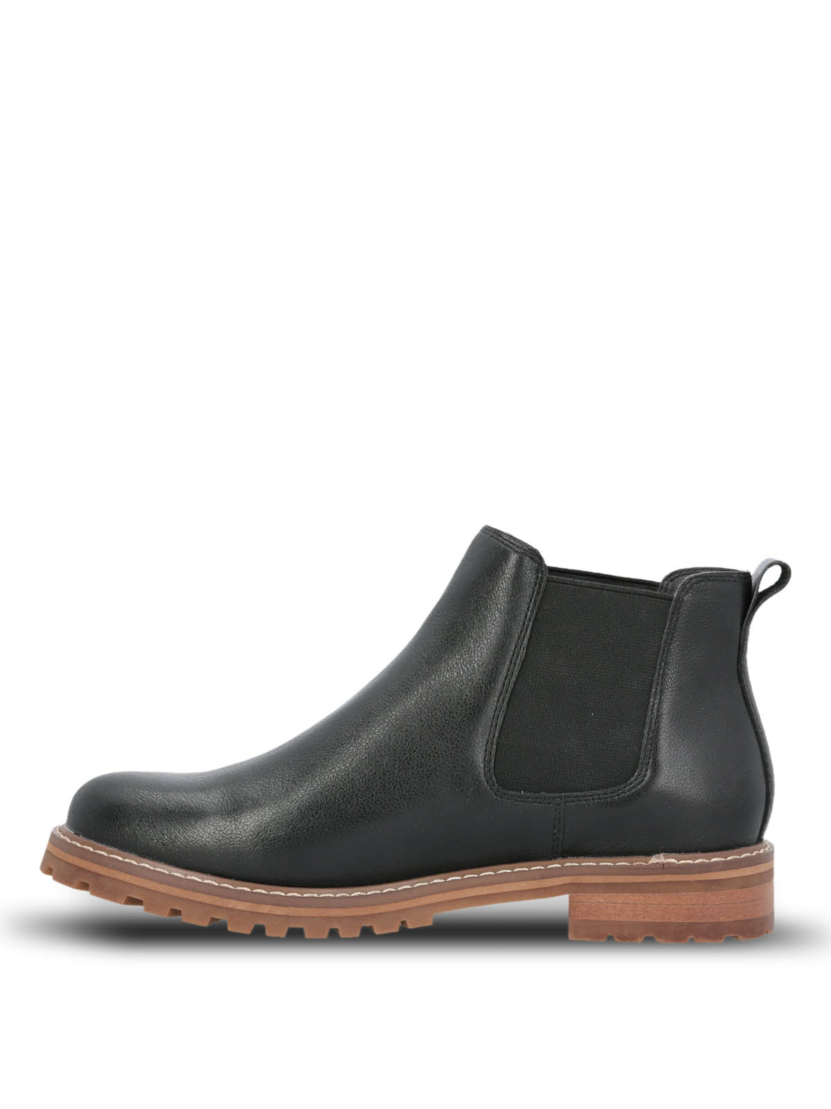 Botin Cuero Mujer Leri Chelsea Negro Hush Puppies