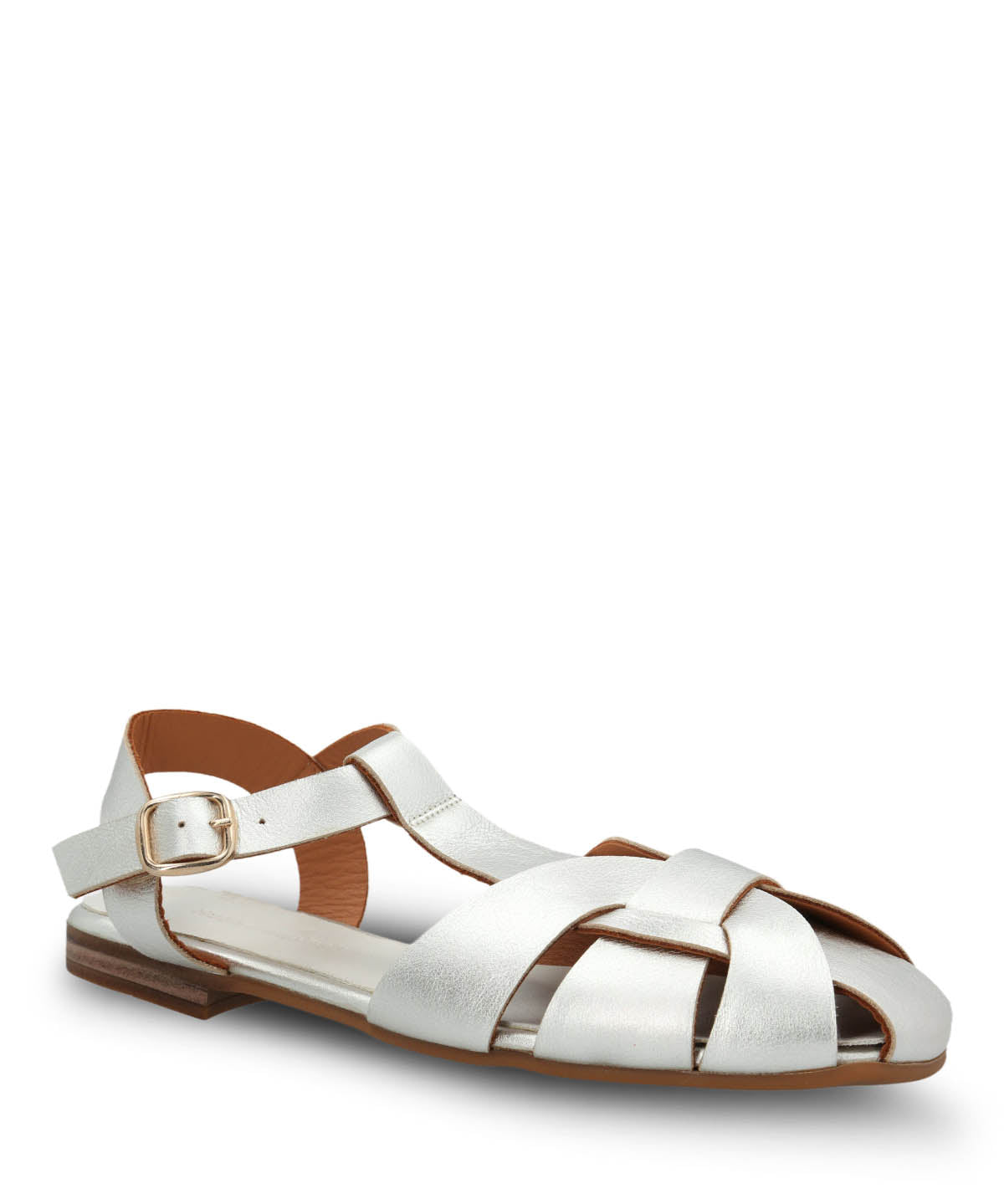 Sandalia Cuero Mujer Testana Metalizada Hush Puppies | Hush Puppies