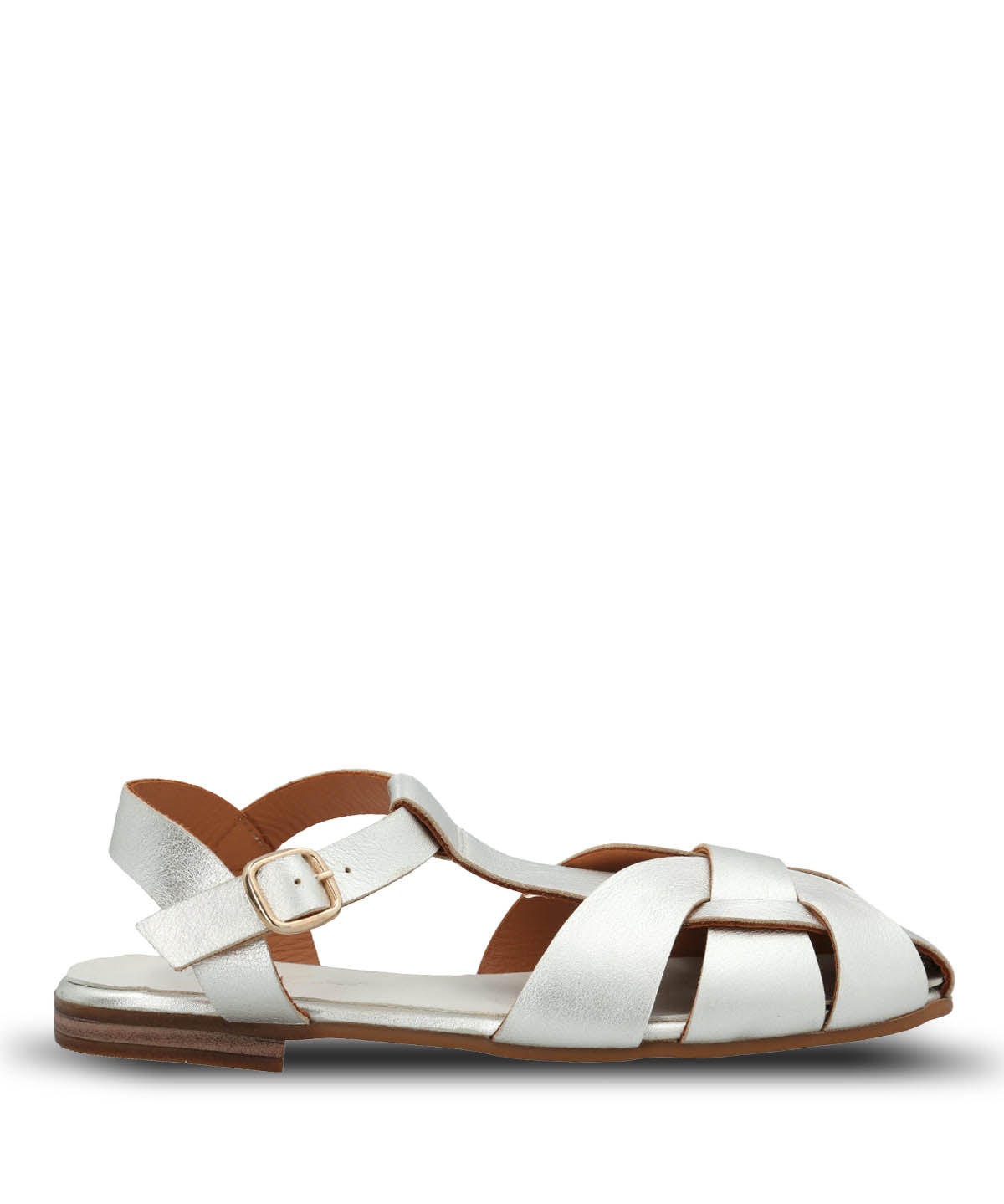 Sandalia Cuero Mujer Testana Metalizada Hush Puppies | Hush Puppies