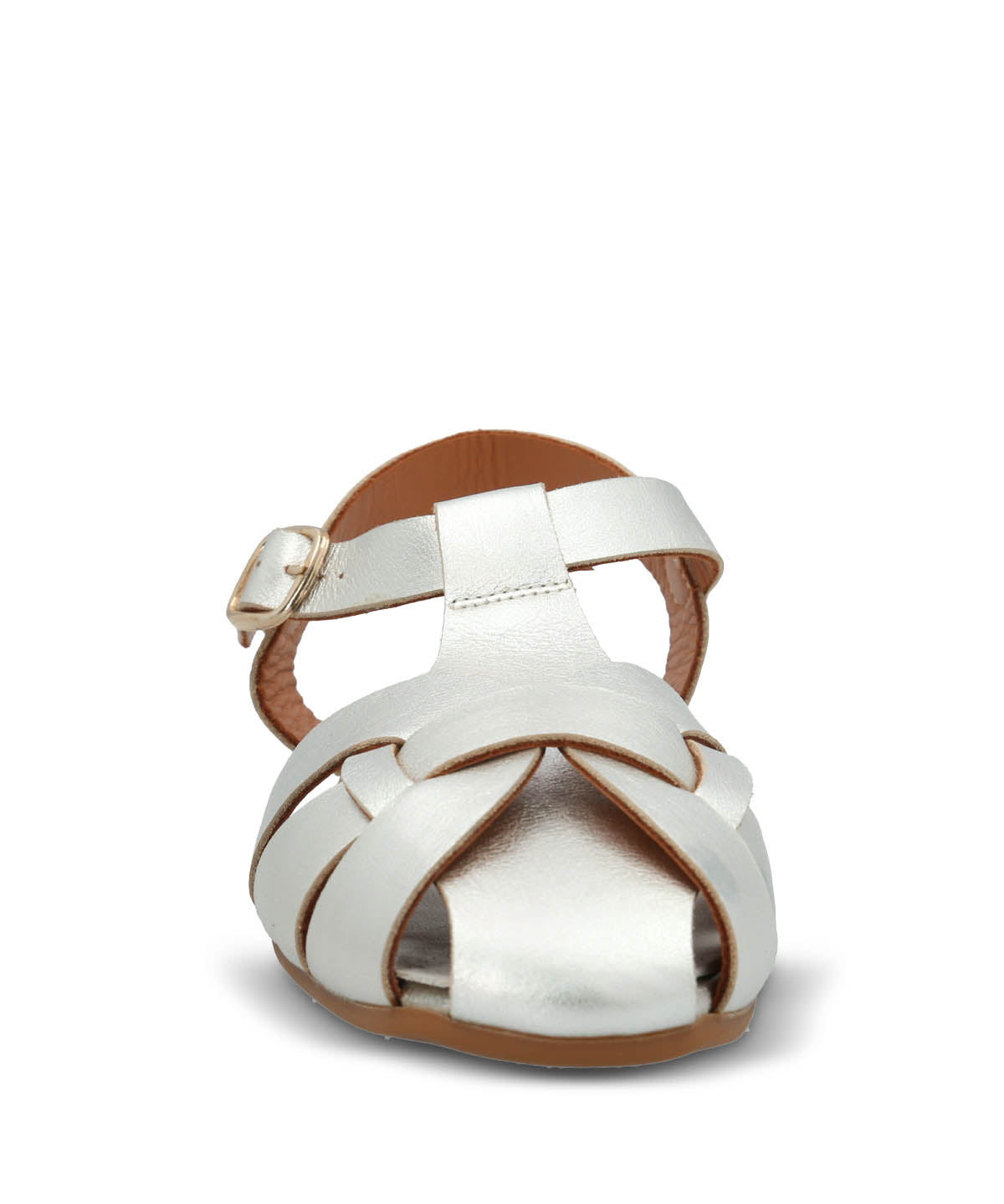 Sandalia Cuero Mujer Testana Metalizada Hush Puppies | Hush Puppies