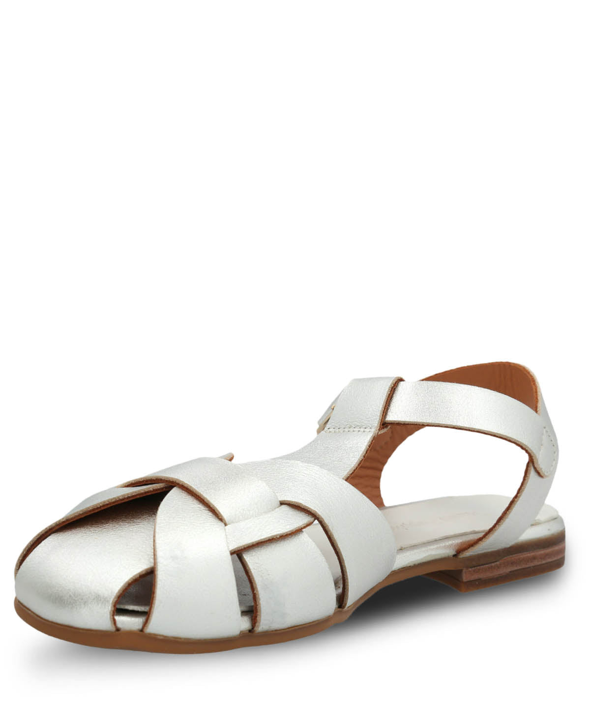 Sandalia Cuero Mujer Testana Metalizada Hush Puppies | Hush Puppies